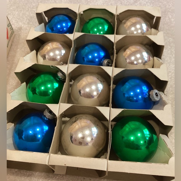 Vintage 1950’s Shiny Brite Christmas Tree Glass Ornaments - Picture 6 of 13